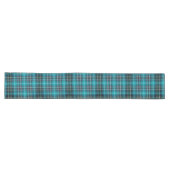 Zeitloser Aquamariner Blue Kariert Table Runner Großer Tischläufer (Horizontal)