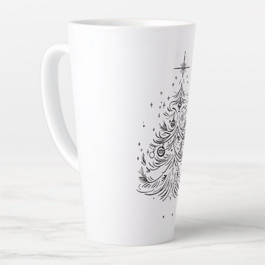 Zeitloser Baum Große Latte-Tasse | Trinkbehälter Milchtasse (Linke Ecke)
