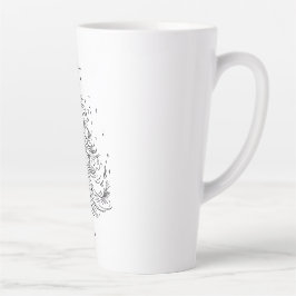 Zeitloser Baum Große Latte-Tasse | Trinkbehälter Milchtasse