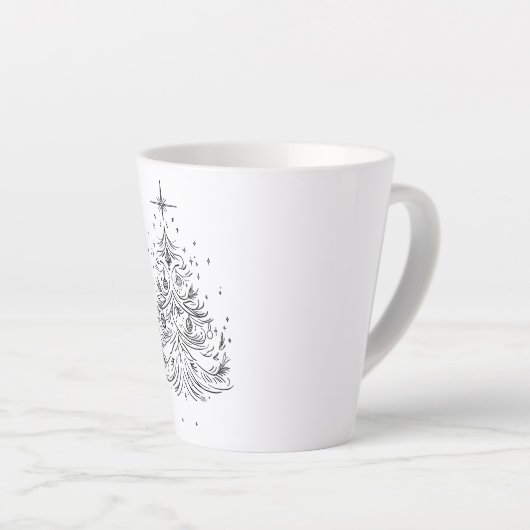 Zeitloser Baum Kleine Latte-Tasse | Trinkbehälter Milchtasse (Rechte Ecke)