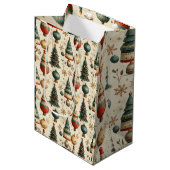 Zeitloser Baum Mittlere Geschenktüte (Vorderseite Schrägansicht)