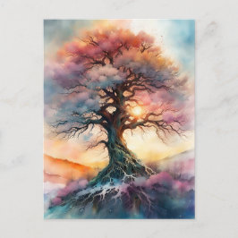 Zeitloser Baum Postkarte