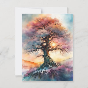 Zeitloser Baum Postkarte