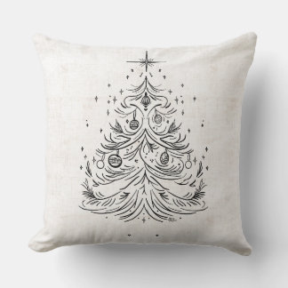 Zeitloser Baum & Starry Holiday Reversible Kissen