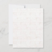 Zeitloser Baum Urlaub Danke Karte | TCK&Co. (Rückseite)