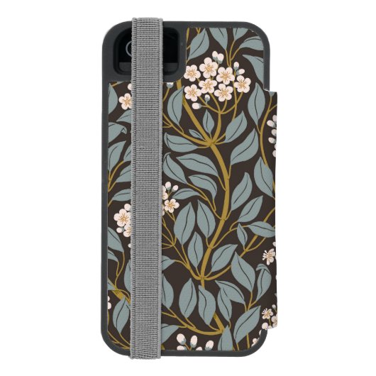 Zeitloser Bloom Incipio iPhone Geldbeutel-Hülle (Folio Rückseite)