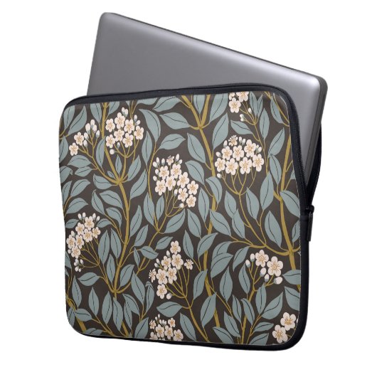 Zeitloser Bloom Laptopschutzhülle (Vorderseite Links)