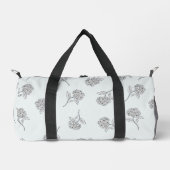 Zeitloser botanischer Bloom Softgrau Duffle Bag (Vorderseite)