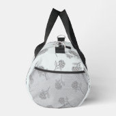 Zeitloser botanischer Bloom Softgrau Duffle Bag (Rechts)