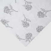 Zeitloser botanischer Bloom Softgrau Seidenpapier (Ausschnitt)