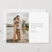 Zeitloser Charm Save the Date (Rückseite)