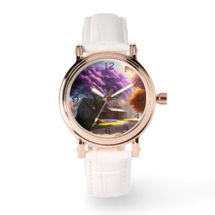 Zeitloser Charme: Rustikales Bauernhaus und Old Ja Armbanduhr