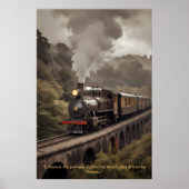 "Zeitloser Dampf: Die Majestät klassischer Züge Poster (Vorne)