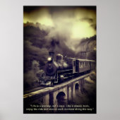 "Zeitloser Dampf: Die Majestät klassischer Züge Poster (Vorne)