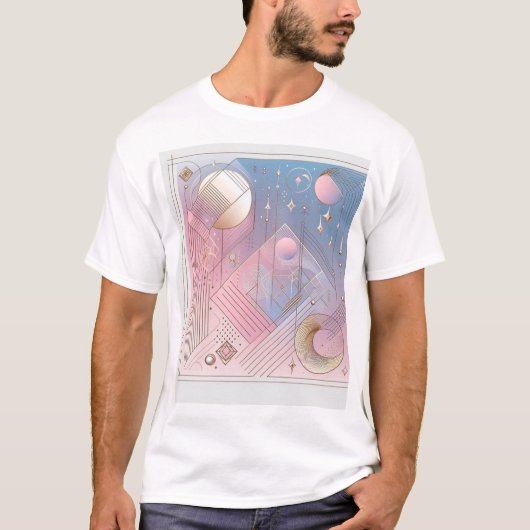 Zeitloser Elegance Abstract Design T - Shirt (Vorderseite)