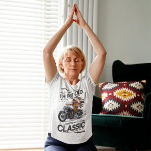 Zeitloser Fahrer: Vintages Motorrad-T-Shirt T-Shirt