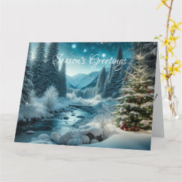 Zeitloser Feiertagsarm: Weihnachtskarte des Jahrga Karte