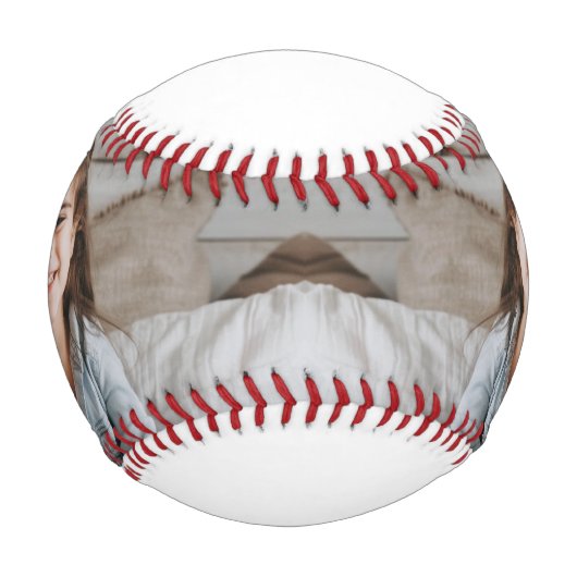 Zeitloser Foto Kalligrafie Bonus Mama Mütter Tag Baseball (Vorderseite)