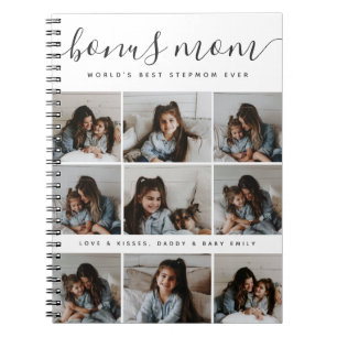 Zeitloser FotoCollage White Stepama Mütter Tag Notizblock