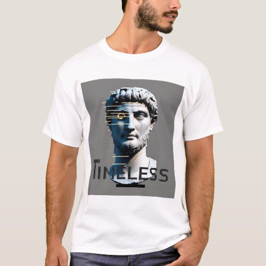 Zeitloser Glitch Statue T - Shirt - Klassische Mee (Vorderseite)