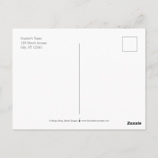 Zeitloser Grid EDITABLE COLOR Abschluss Postkarte (Rückseite)