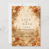 Zeitloser Herbstgarten-Hochzeit Save The Date (Vorderseite)