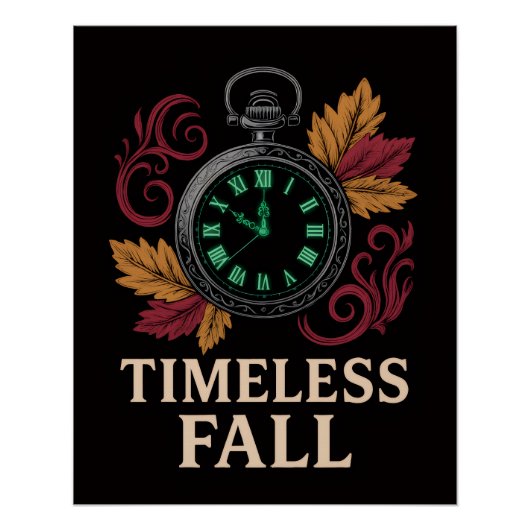 Zeitloser Herbstposter Poster (Vorderseite)