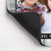 Zeitloser Karierter Mauszeiger für das Foto Mousepad (Ecke)