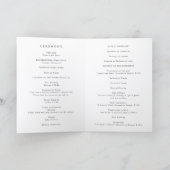 Zeitloser Klassiker Formale katholische Hochzeit Programm (Innenseite)