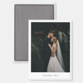 Zeitloser Klassiker Foto Formale Hochzeit Magnet (Vorderseite/Rückseite)