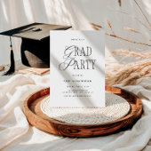 Zeitloser Klassischer Typografie-Foto-Abschluss Einladung