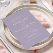 Zeitloser Lavendel Minimalistische Einladung zur H