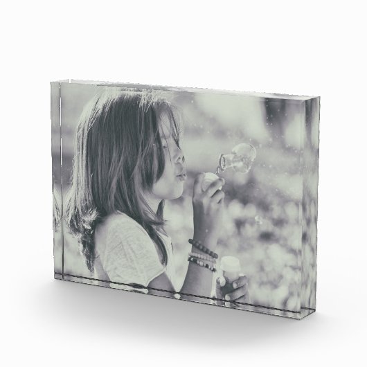 Zeitloser Löwenmoment - Schwarz & Weiß Fotoblock (Rechts)