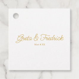 Zeitloser Luxus Goldene Hochzeit Geschenkanhänger