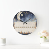 Zeitloser Mondphasen-Atlas - Retro-Astronomie-Kale Große Wanduhr (Zuhause)