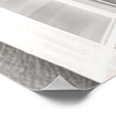 Zeitloser Mops-Hund-Porträtposter Poster (Ecke)