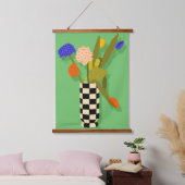 Zeitloser Pott Wandteppich Mit Holzrahmen (Schlafzimmer)