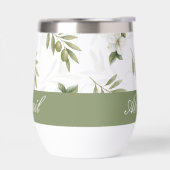 Zeitloser Salbei-Oliv-Wasserfarben-Chic-Name (Links)