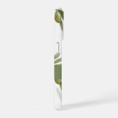 Zeitloser Salbei-Oliv-Wasserfarben-Chic-Name iPhone Hülle (Rechte Seite)