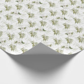 Zeitloser Salbei Oliven Wasserfarbe Chic Geschenkpapier (Ecke)