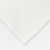 Zeitloser Schwarz-Weiß-Pfotenabdruck-Tribut Fleecedecke (Ecke)