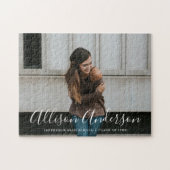 Zeitloser Script-Foto-Abschluss Puzzle (Horizontal)