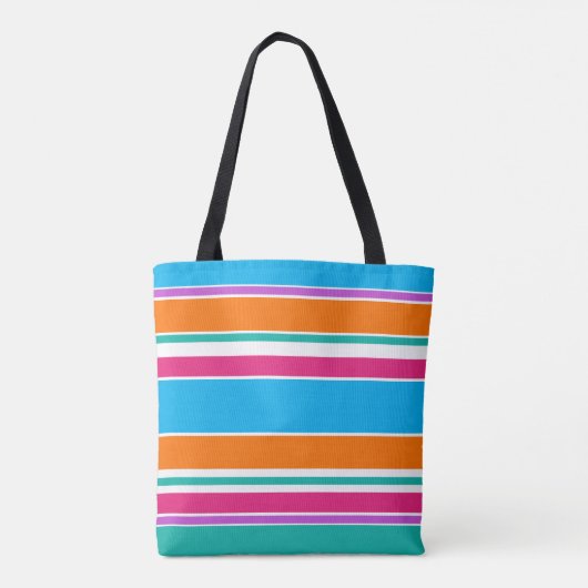 Zeitloser Spaß Bright Farbenfrohe Sommer Kunst - T Tasche (Rückseite)