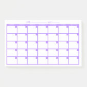 Zeitloser Sticky-Notiz-Kalender - Lila Post-it Klebezettel (Vorderseite)