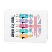 Zeitloser Stil und Grace-RIP Queen Elizabeth II Magnet (Horizontal)
