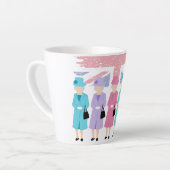 Zeitloser Stil und Grace-RIP Queen Elizabeth II Milchtasse (Linke Ecke)