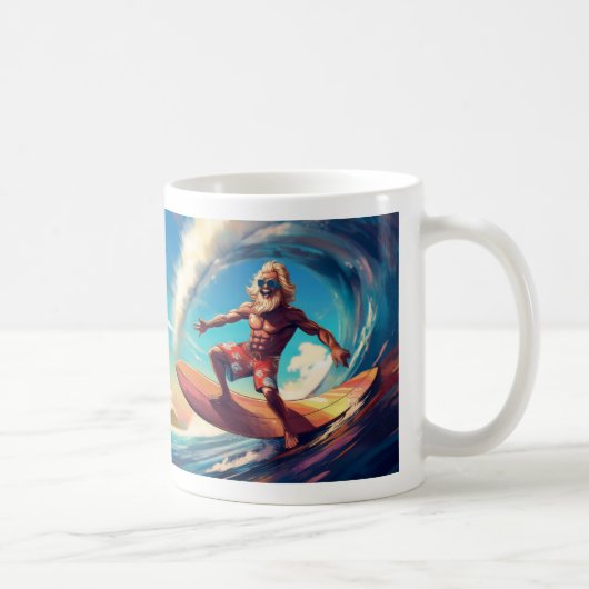 Zeitloser Surfgeist: Senior Wave Rider Kaffeetasse (Rechts)