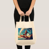 Zeitloser Surfgeist: Senior Wave Rider Tragetasche (Vorderseite (Produkt))
