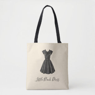 Zeitloser Vintage-Kleiner-Schwarzer-Kleid-Tragetas Tasche