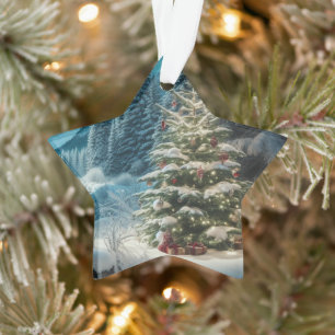 Zeitloser Weihnachtszauber Vintage-Weihnachten  Ornament